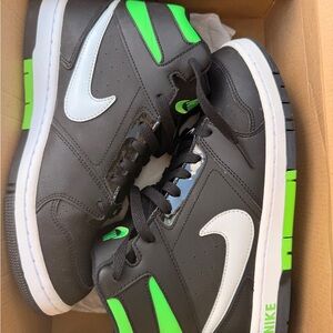 NIKE High Tops | Black, White, and Lime